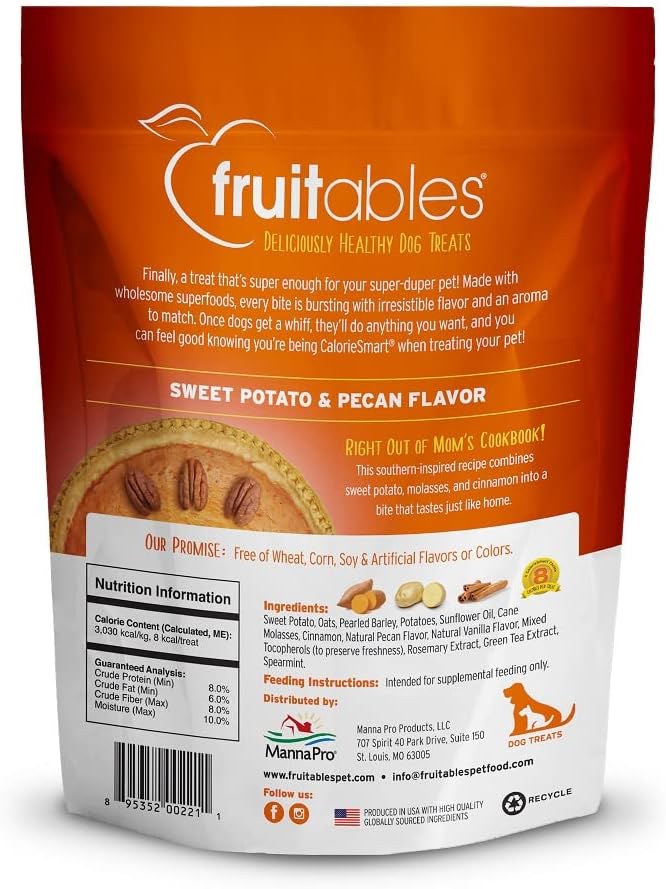 Baked Dog Treats, Low Calorie Treats, Pumpkin & Banana, 7oz