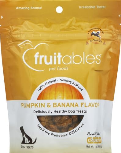 Baked Dog Treats, Low Calorie Treats, Pumpkin & Banana, 7oz
