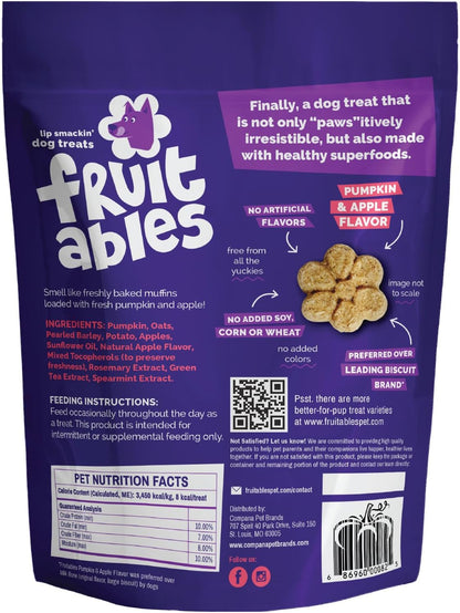 Baked Dog Treats, Low Calorie Treats, Pumpkin & Banana, 7oz