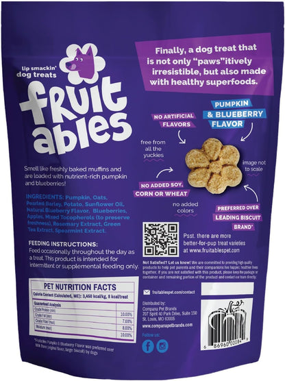 Baked Dog Treats, Low Calorie Treats, Pumpkin & Banana, 7oz