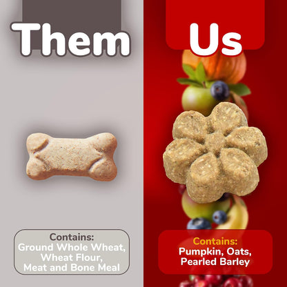 Baked Dog Treats, Low Calorie Treats, Pumpkin & Banana, 7oz