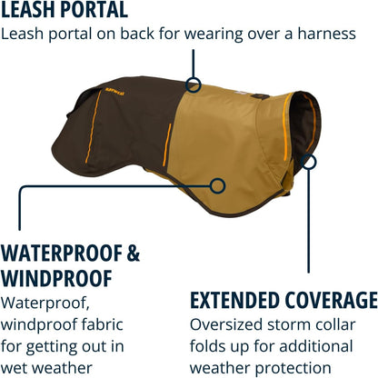 Ruffwear, Sun Shower Dog Raincoat, Midnight Blue, Medium