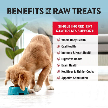 Raw Rewards Freeze-Dried Beef Liver Treats for Dogs and Cats - Bite-Sized Pieces - Healthy, 1 Ingredient, Human Grade Pet Food, All Natural, Proudly Made in USA, 10 Oz