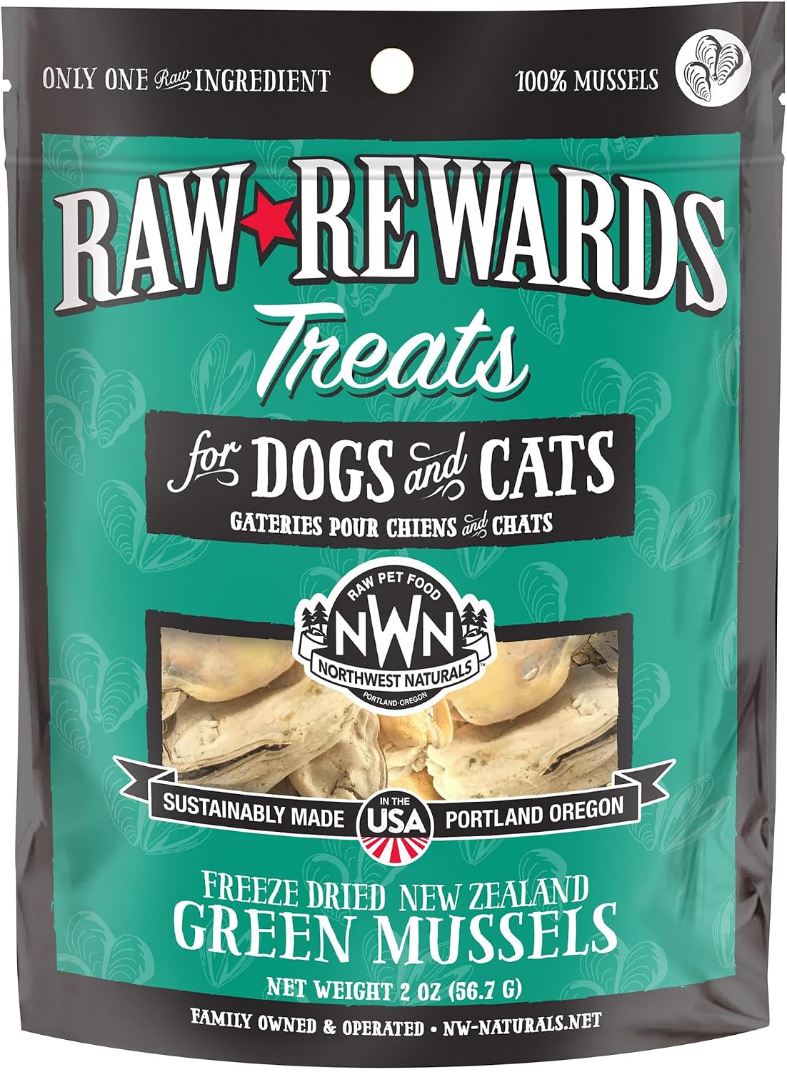 Raw Rewards Freeze-Dried Beef Liver Treats for Dogs and Cats - Bite-Sized Pieces - Healthy, 1 Ingredient, Human Grade Pet Food, All Natural, Proudly Made in USA, 10 Oz