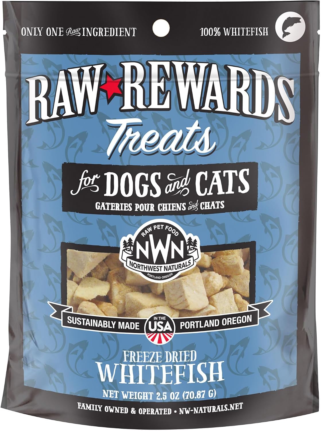 Raw Rewards Freeze-Dried Beef Liver Treats for Dogs and Cats - Bite-Sized Pieces - Healthy, 1 Ingredient, Human Grade Pet Food, All Natural, Proudly Made in USA, 10 Oz
