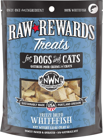 Raw Rewards Freeze-Dried Beef Liver Treats for Dogs and Cats - Bite-Sized Pieces - Healthy, 1 Ingredient, Human Grade Pet Food, All Natural, Proudly Made in USA, 10 Oz