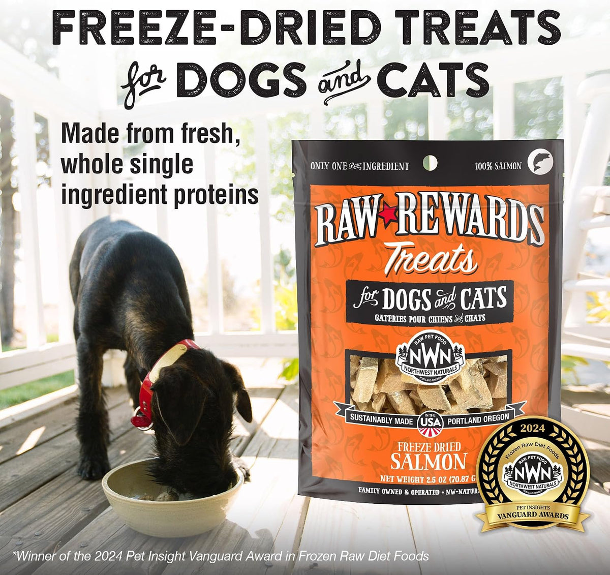 Raw Rewards Freeze-Dried Beef Liver Treats for Dogs and Cats - Bite-Sized Pieces - Healthy, 1 Ingredient, Human Grade Pet Food, All Natural, Proudly Made in USA, 10 Oz