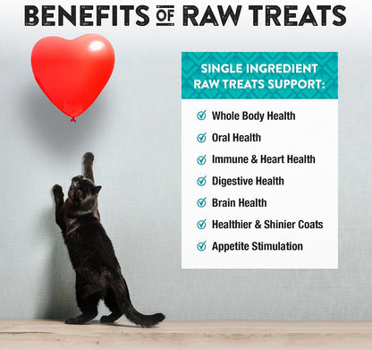 Raw Rewards Freeze-Dried Beef Liver Treats for Dogs and Cats - Bite-Sized Pieces - Healthy, 1 Ingredient, Human Grade Pet Food, All Natural, Proudly Made in USA, 10 Oz
