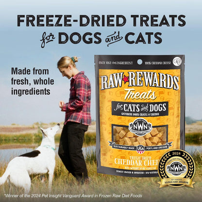 Raw Rewards Freeze-Dried Beef Liver Treats for Dogs and Cats - Bite-Sized Pieces - Healthy, 1 Ingredient, Human Grade Pet Food, All Natural, Proudly Made in USA, 10 Oz