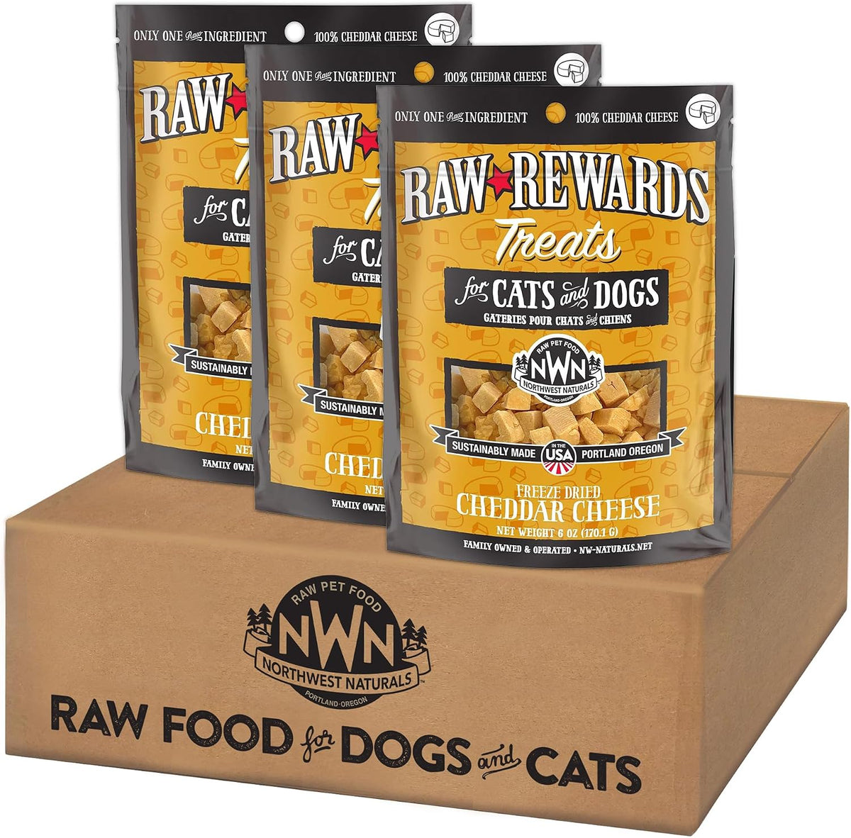 Raw Rewards Freeze-Dried Beef Liver Treats for Dogs and Cats - Bite-Sized Pieces - Healthy, 1 Ingredient, Human Grade Pet Food, All Natural, Proudly Made in USA, 10 Oz