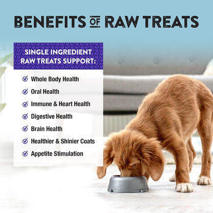 Raw Rewards Freeze-Dried Beef Liver Treats for Dogs and Cats - Bite-Sized Pieces - Healthy, 1 Ingredient, Human Grade Pet Food, All Natural, Proudly Made in USA, 10 Oz