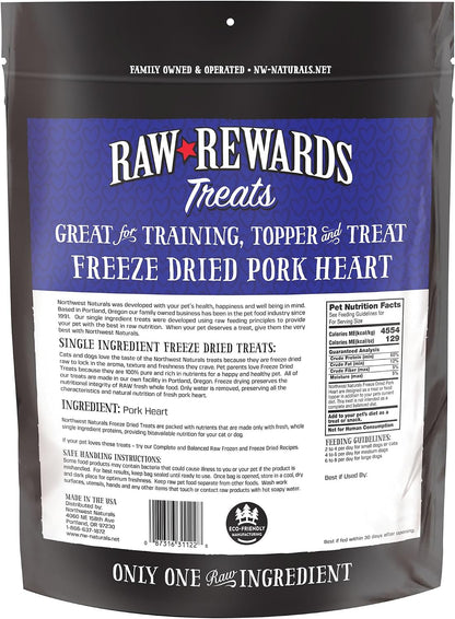 Raw Rewards Freeze-Dried Beef Liver Treats for Dogs and Cats - Bite-Sized Pieces - Healthy, 1 Ingredient, Human Grade Pet Food, All Natural, Proudly Made in USA, 10 Oz