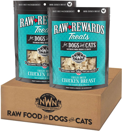 Raw Rewards Freeze-Dried Beef Liver Treats for Dogs and Cats - Bite-Sized Pieces - Healthy, 1 Ingredient, Human Grade Pet Food, All Natural, Proudly Made in USA, 10 Oz