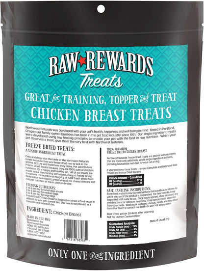 Raw Rewards Freeze-Dried Beef Liver Treats for Dogs and Cats - Bite-Sized Pieces - Healthy, 1 Ingredient, Human Grade Pet Food, All Natural, Proudly Made in USA, 10 Oz