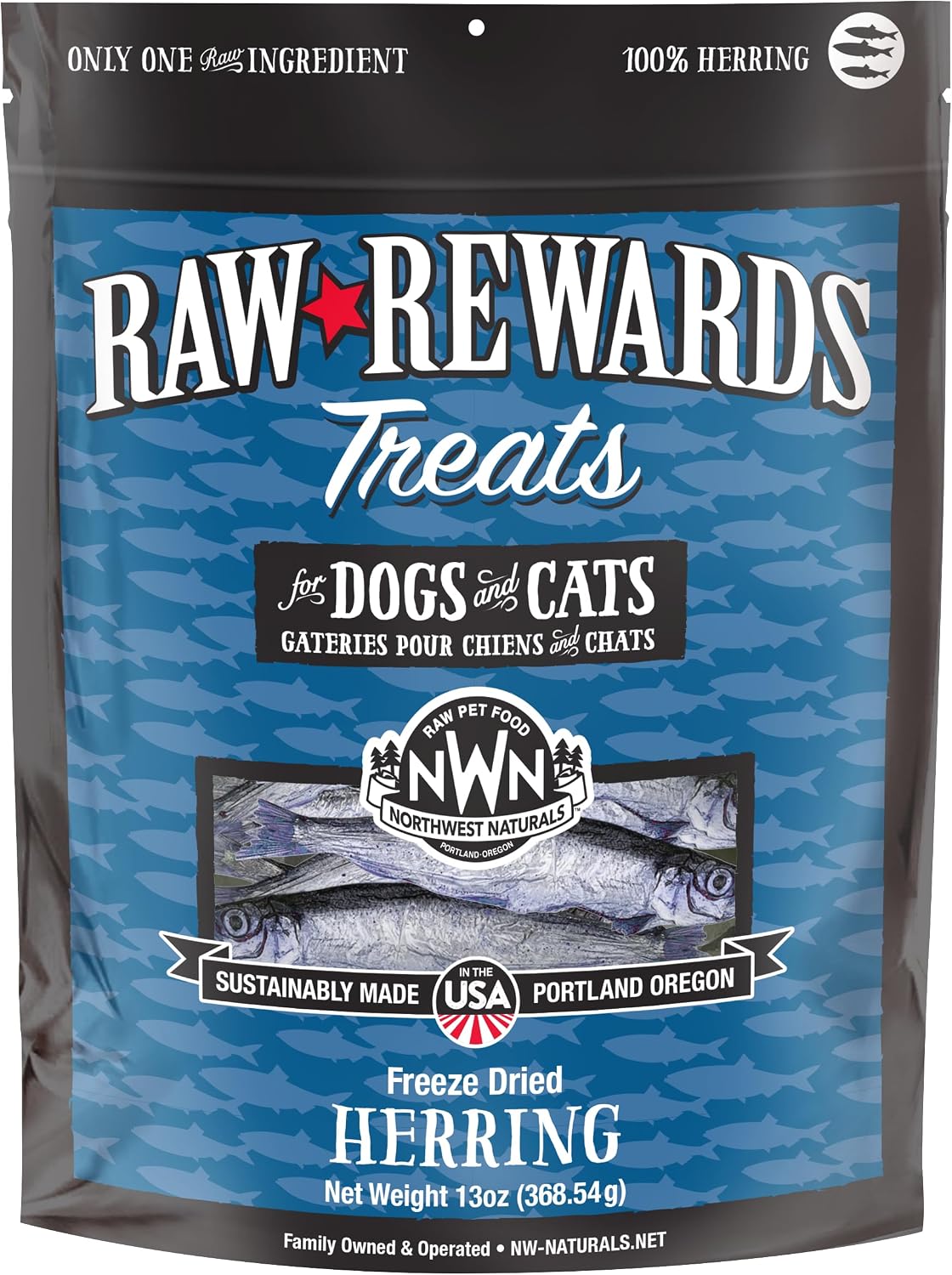 Raw Rewards Freeze-Dried Beef Liver Treats for Dogs and Cats - Bite-Sized Pieces - Healthy, 1 Ingredient, Human Grade Pet Food, All Natural, Proudly Made in USA, 10 Oz