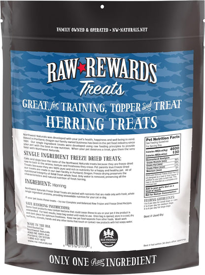 Raw Rewards Freeze-Dried Beef Liver Treats for Dogs and Cats - Bite-Sized Pieces - Healthy, 1 Ingredient, Human Grade Pet Food, All Natural, Proudly Made in USA, 10 Oz