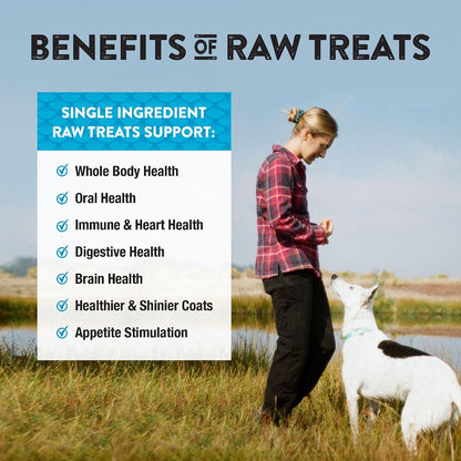 Raw Rewards Freeze-Dried Beef Liver Treats for Dogs and Cats - Bite-Sized Pieces - Healthy, 1 Ingredient, Human Grade Pet Food, All Natural, Proudly Made in USA, 10 Oz