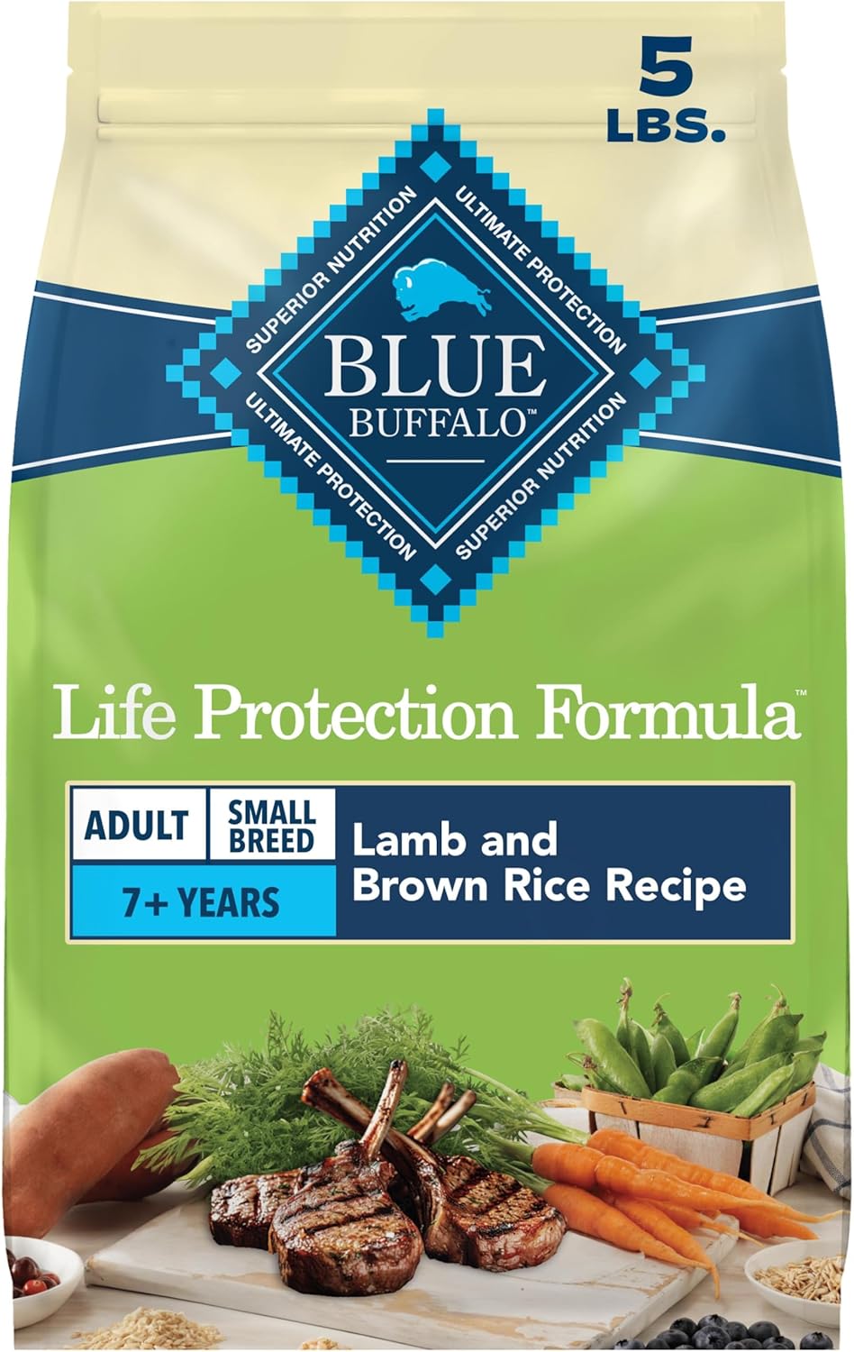 Blue Buffalo Life Protection Formula Lamb Small Breed Dry Dog Food, 5 lb