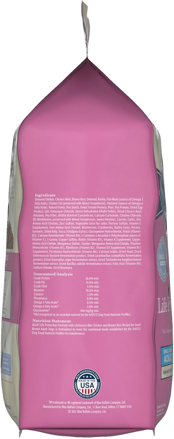 Blue Buffalo Life Protection Formula Lamb Small Breed Dry Dog Food, 5 lb