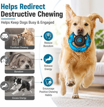 Pamlulu Tough Dog Toys for Aggressive Chewers, Indestructible Dog Toy for Large Dogs, Nylon Chew Toys for Medium Large Breed, Interactive Dog Toys to Keep Them Busy, Dog Birthday