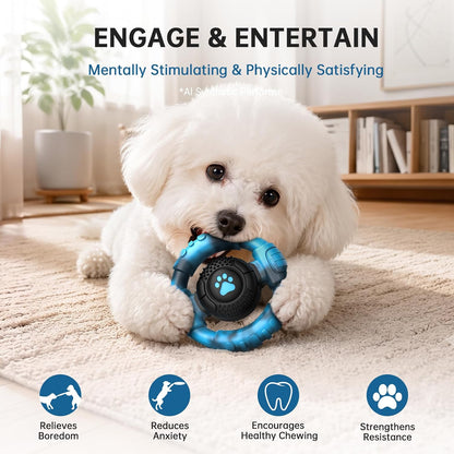 Pamlulu Tough Dog Toys for Aggressive Chewers, Indestructible Dog Toy for Large Dogs, Nylon Chew Toys for Medium Large Breed, Interactive Dog Toys to Keep Them Busy, Dog Birthday