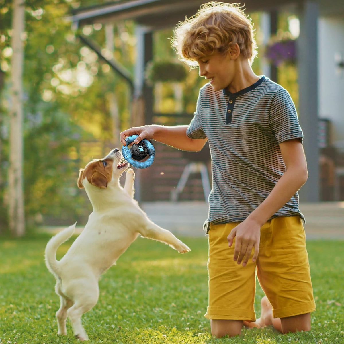 Pamlulu Tough Dog Toys for Aggressive Chewers, Indestructible Dog Toy for Large Dogs, Nylon Chew Toys for Medium Large Breed, Interactive Dog Toys to Keep Them Busy, Dog Birthday