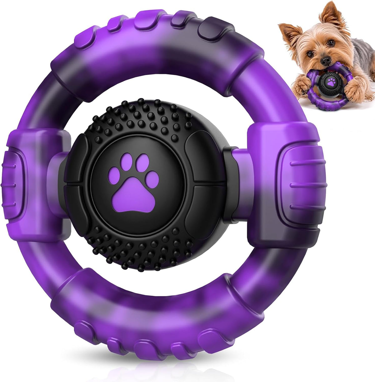 Pamlulu Tough Dog Toys for Aggressive Chewers, Indestructible Dog Toy for Large Dogs, Nylon Chew Toys for Medium Large Breed, Interactive Dog Toys to Keep Them Busy, Dog Birthday
