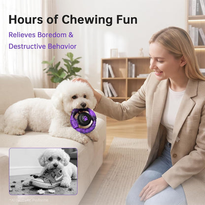 Pamlulu Tough Dog Toys for Aggressive Chewers, Indestructible Dog Toy for Large Dogs, Nylon Chew Toys for Medium Large Breed, Interactive Dog Toys to Keep Them Busy, Dog Birthday