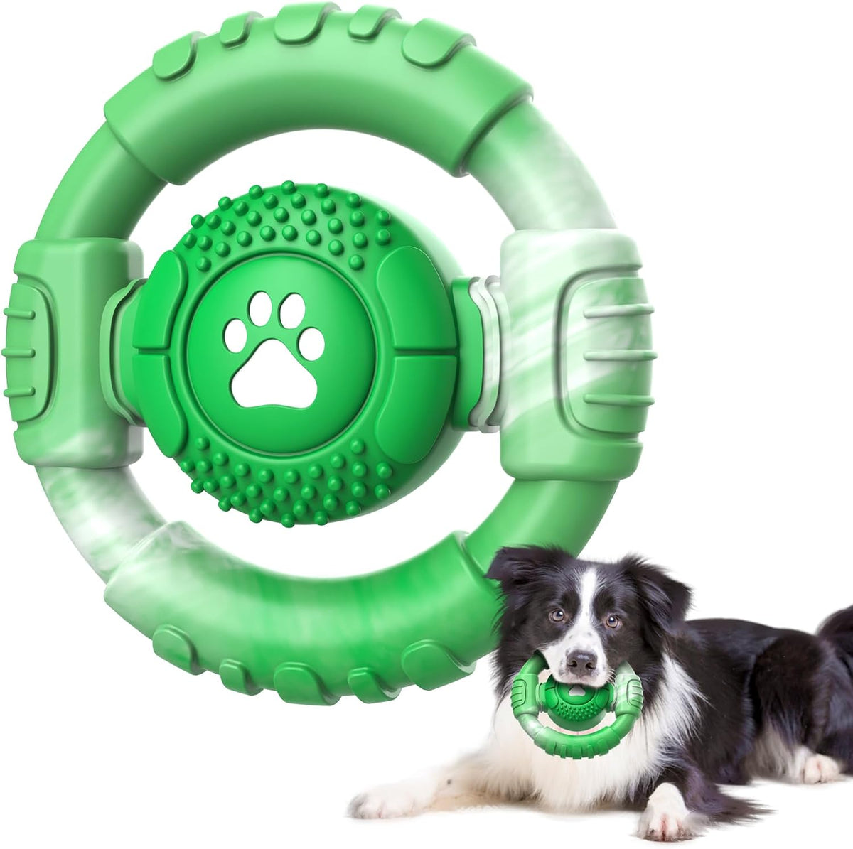 Pamlulu Tough Dog Toys for Aggressive Chewers, Indestructible Dog Toy for Large Dogs, Nylon Chew Toys for Medium Large Breed, Interactive Dog Toys to Keep Them Busy, Dog Birthday