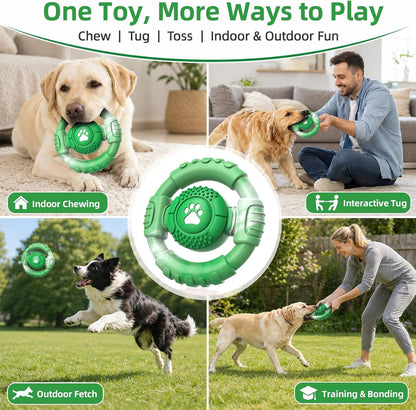 Pamlulu Tough Dog Toys for Aggressive Chewers, Indestructible Dog Toy for Large Dogs, Nylon Chew Toys for Medium Large Breed, Interactive Dog Toys to Keep Them Busy, Dog Birthday