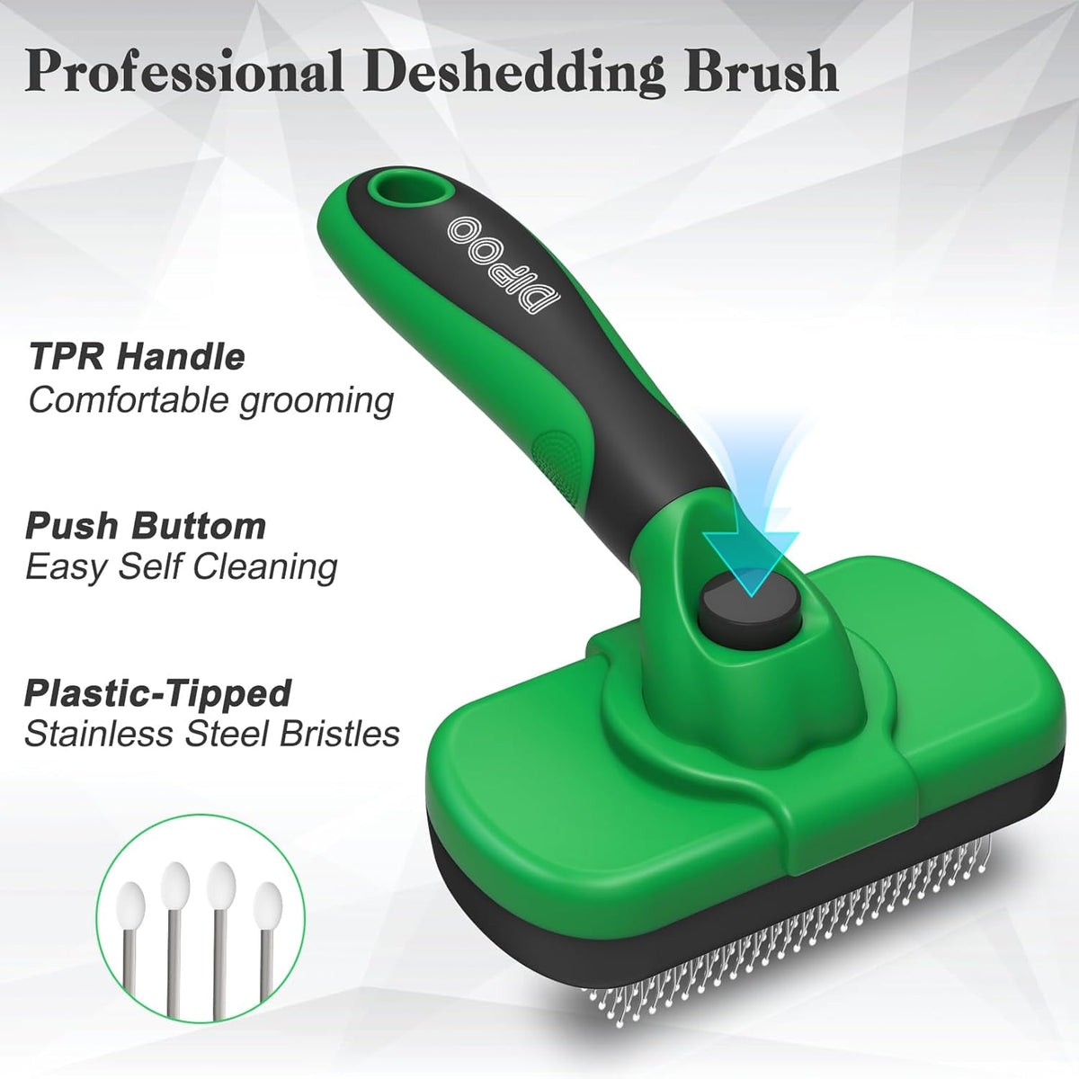 Self Cleaning Shedding Brush - Skin Friendly Grooming Tool for Dogs, Cats, and Puppies, Deshedding and Hair Removal for Long and Short Haired Pets, Black | Skin Friendly Grooming Deshedding Tool and Hair Removal for Long and Short Haired Pets