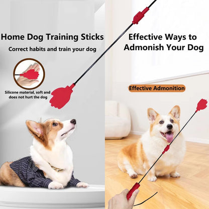 Collapsible Portable Dog Training Stick,Silicone Durable Dog Training Whip with Anti-Slip Handle,Outdoor and Indoor Training Dog Tools,Puppy Training Whip Exercise Accessory