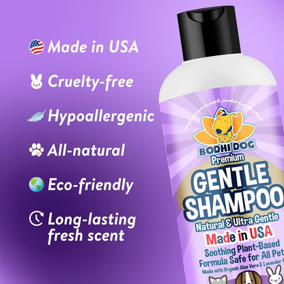 Natural Oatmeal Dog Shampoo & Conditioner - Hypoallergenic Formula - Naturally Deodorize Dogs, Cats & Pets - Moisturizes Dry, Itchy & Sensitive Skin - Made in USA (1 Gallon)