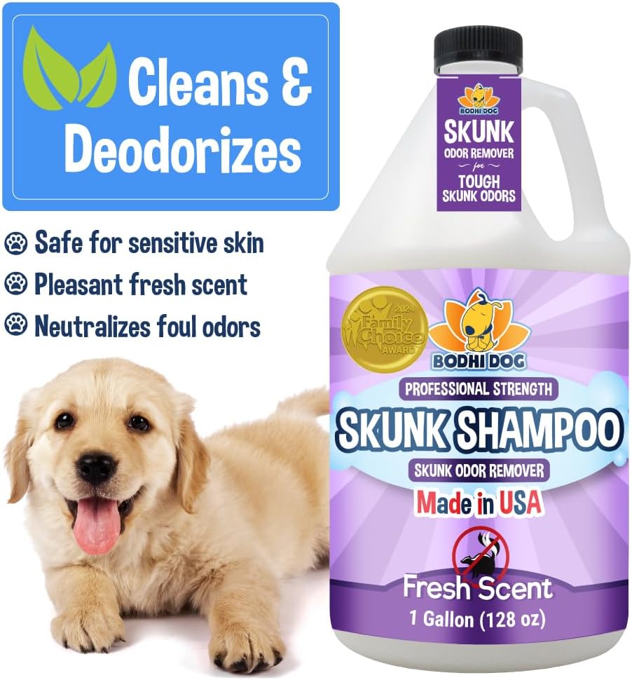 Natural Oatmeal Dog Shampoo & Conditioner - Hypoallergenic Formula - Naturally Deodorize Dogs, Cats & Pets - Moisturizes Dry, Itchy & Sensitive Skin - Made in USA (1 Gallon)