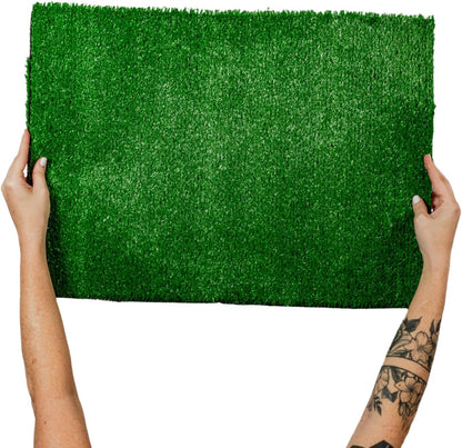 Weasy Indoor Dog Potty Tray for Medium Dogs with Drain Hose | Reusable Dog Toilet | Indoor Potty Training System | Compatible with Weasy Bag - White and Gray - Medium