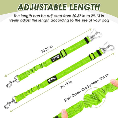 Dog Car Harness Seat Belt, Harness & Seatbelt with 2 in 1 Buckle