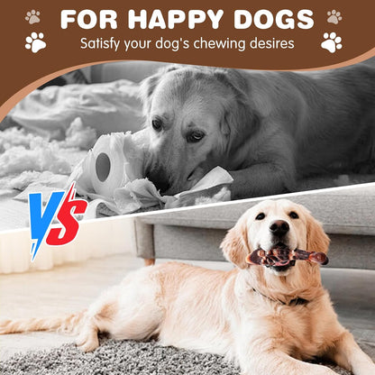 Tough Dog Toys for Aggressive Chewers 2 Pack, Indestructible Dog Toys to Keep Them Busy, Beef Flavor, Nylon Dog Chew Toys for Small, Medium and Large Dogs, Blue & Green