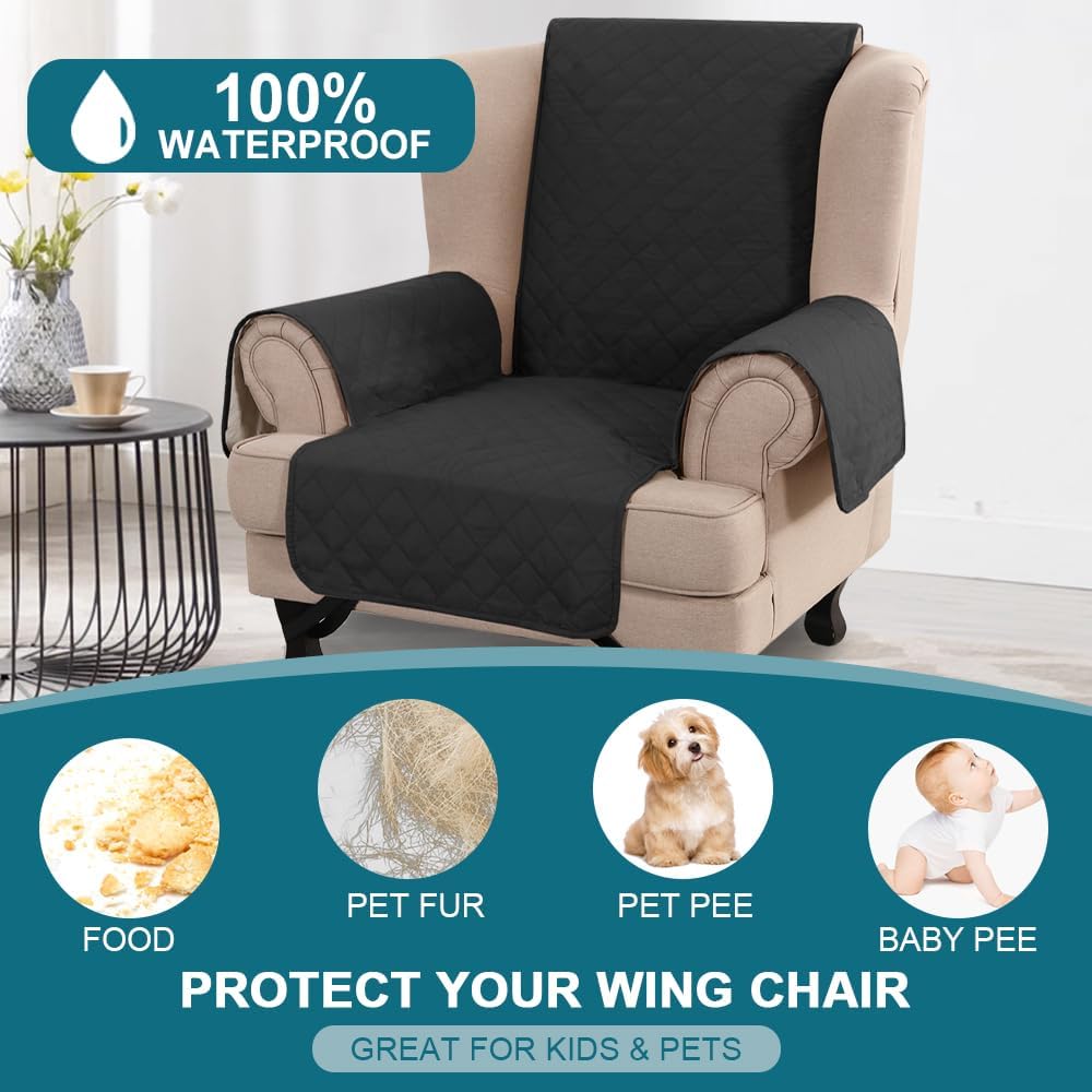 100% Waterproof Sofa Covers Couch Cover Sofa Cover for Dogs Couch Protector Triple Non-Slip Sofa Slipcover for 3 Cushion Couch Furniture Protector for Pets, Kids,Dog (Sofa 70", Ivory)