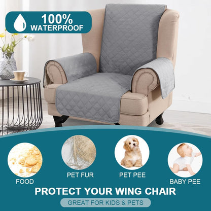 100% Waterproof Sofa Covers Couch Cover Sofa Cover for Dogs Couch Protector Triple Non-Slip Sofa Slipcover for 3 Cushion Couch Furniture Protector for Pets, Kids,Dog (Sofa 70", Ivory)