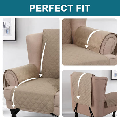 100% Waterproof Sofa Covers Couch Cover Sofa Cover for Dogs Couch Protector Triple Non-Slip Sofa Slipcover for 3 Cushion Couch Furniture Protector for Pets, Kids,Dog (Sofa 70", Ivory)