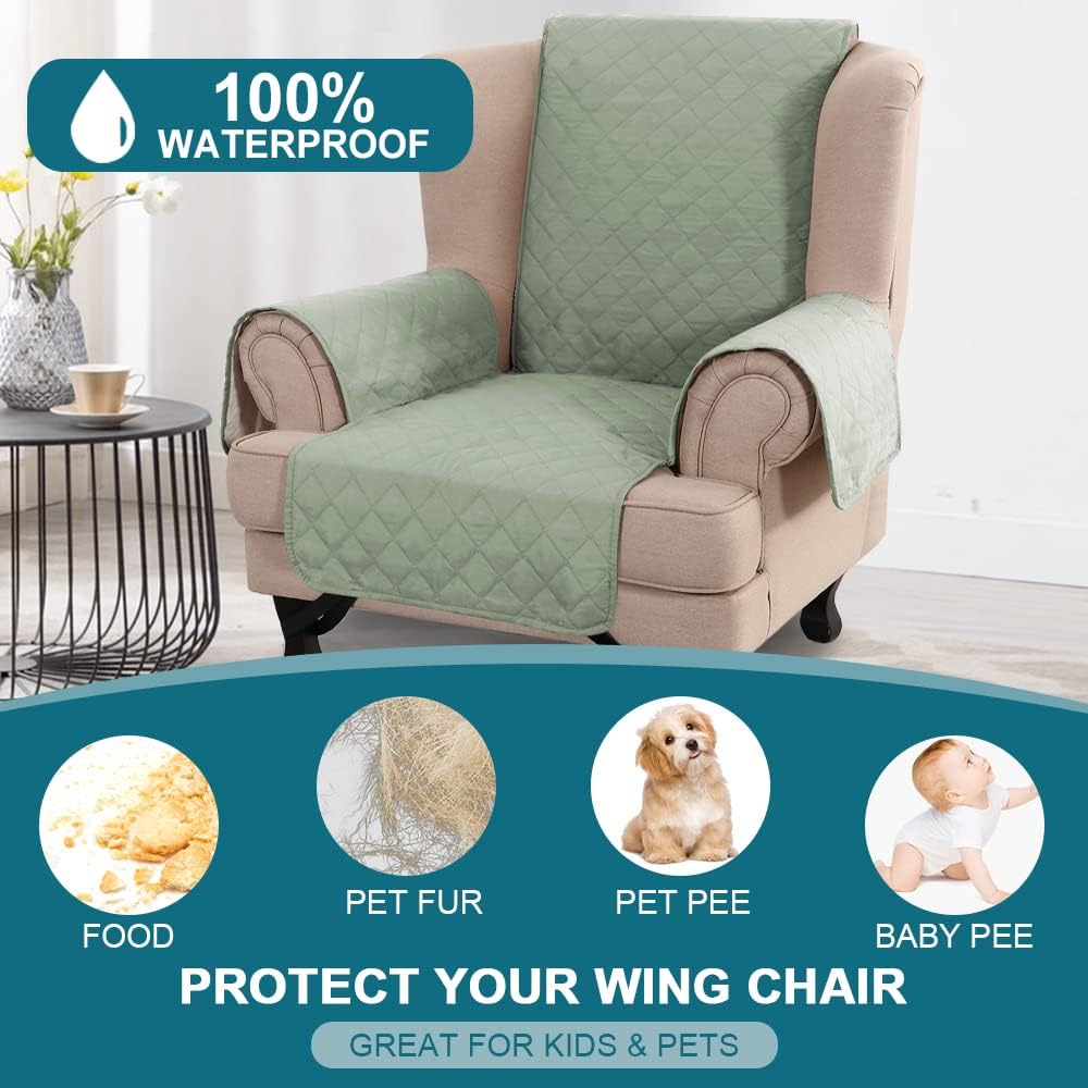 100% Waterproof Sofa Covers Couch Cover Sofa Cover for Dogs Couch Protector Triple Non-Slip Sofa Slipcover for 3 Cushion Couch Furniture Protector for Pets, Kids,Dog (Sofa 70", Ivory)