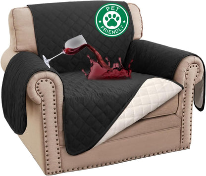 100% Waterproof Sofa Covers Couch Cover Sofa Cover for Dogs Couch Protector Triple Non-Slip Sofa Slipcover for 3 Cushion Couch Furniture Protector for Pets, Kids,Dog (Sofa 70", Ivory)
