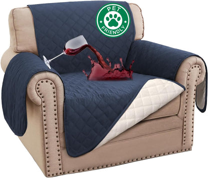 100% Waterproof Sofa Covers Couch Cover Sofa Cover for Dogs Couch Protector Triple Non-Slip Sofa Slipcover for 3 Cushion Couch Furniture Protector for Pets, Kids,Dog (Sofa 70", Ivory)
