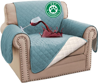 100% Waterproof Sofa Covers Couch Cover Sofa Cover for Dogs Couch Protector Triple Non-Slip Sofa Slipcover for 3 Cushion Couch Furniture Protector for Pets, Kids,Dog (Sofa 70", Ivory)