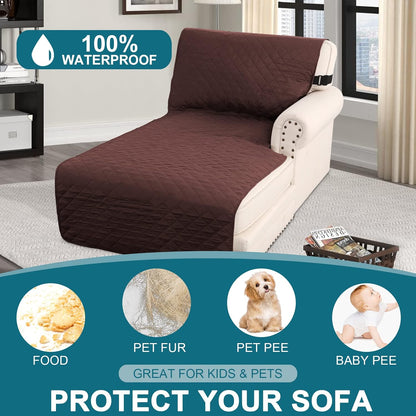 100% Waterproof Sofa Covers Couch Cover Sofa Cover for Dogs Couch Protector Triple Non-Slip Sofa Slipcover for 3 Cushion Couch Furniture Protector for Pets, Kids,Dog (Sofa 70", Ivory)