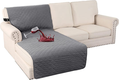 100% Waterproof Sofa Covers Couch Cover Sofa Cover for Dogs Couch Protector Triple Non-Slip Sofa Slipcover for 3 Cushion Couch Furniture Protector for Pets, Kids,Dog (Sofa 70", Ivory)