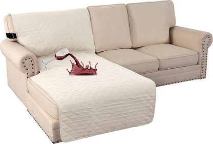 100% Waterproof Sofa Covers Couch Cover Sofa Cover for Dogs Couch Protector Triple Non-Slip Sofa Slipcover for 3 Cushion Couch Furniture Protector for Pets, Kids,Dog (Sofa 70", Ivory)