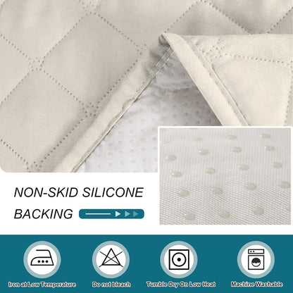 100% Waterproof Sofa Covers Couch Cover Sofa Cover for Dogs Couch Protector Triple Non-Slip Sofa Slipcover for 3 Cushion Couch Furniture Protector for Pets, Kids,Dog (Sofa 70", Ivory)