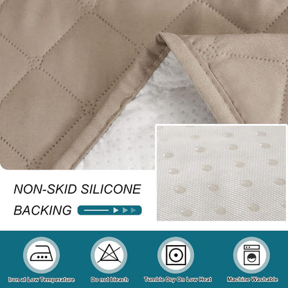 100% Waterproof Sofa Covers Couch Cover Sofa Cover for Dogs Couch Protector Triple Non-Slip Sofa Slipcover for 3 Cushion Couch Furniture Protector for Pets, Kids,Dog (Sofa 70", Ivory)