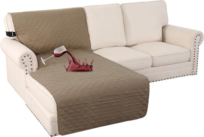 100% Waterproof Sofa Covers Couch Cover Sofa Cover for Dogs Couch Protector Triple Non-Slip Sofa Slipcover for 3 Cushion Couch Furniture Protector for Pets, Kids,Dog (Sofa 70", Ivory)